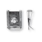 Clip écrou 20,5x15,5mm pour vis diamètre 4,2 épaisseur de tôle 0,5-4mm